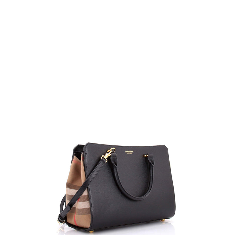 Banwell Tote Leather And House Check