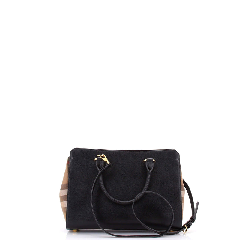 Banwell Tote Leather And House Check