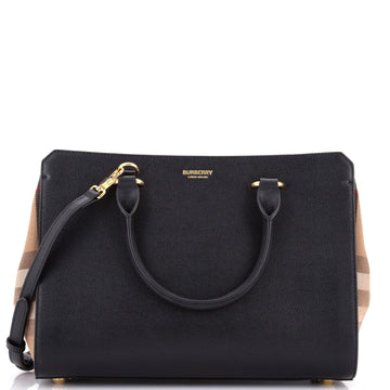 Banwell Tote Leather And House Check