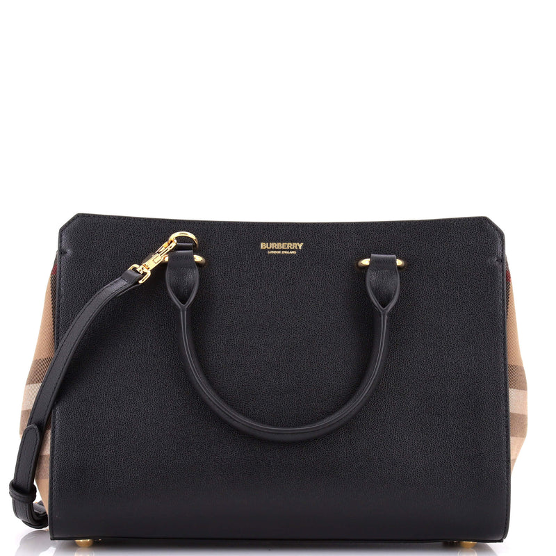 Banwell Tote Leather And House Check