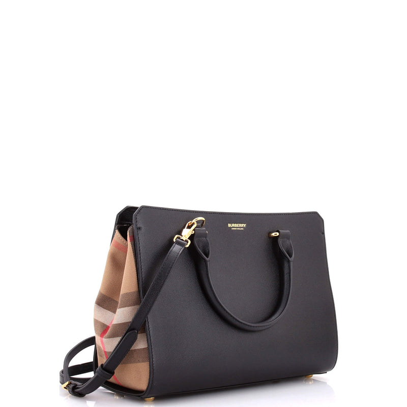 Banwell Tote Leather And House Check