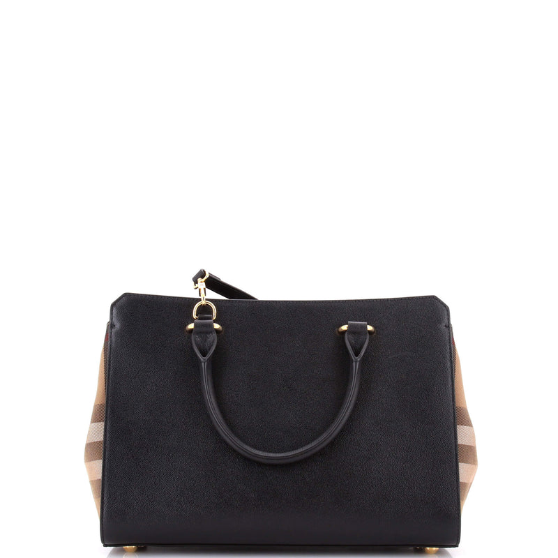 Banwell Tote Leather And House Check