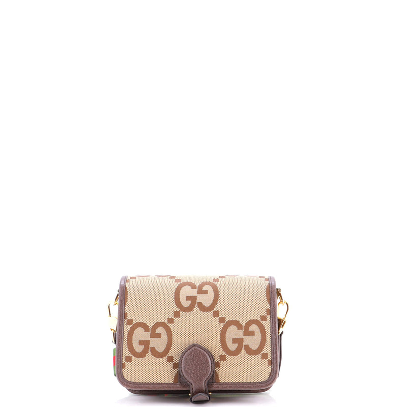 Buckle Messenger Bag Jumbo Gg Canvas