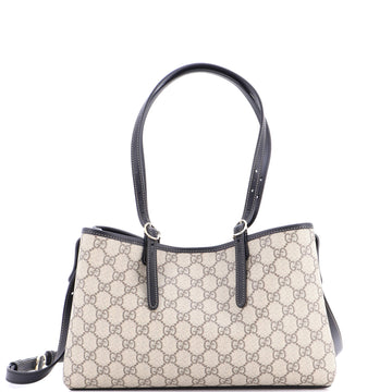 Emblem Tote Gg Coated Canvas Small