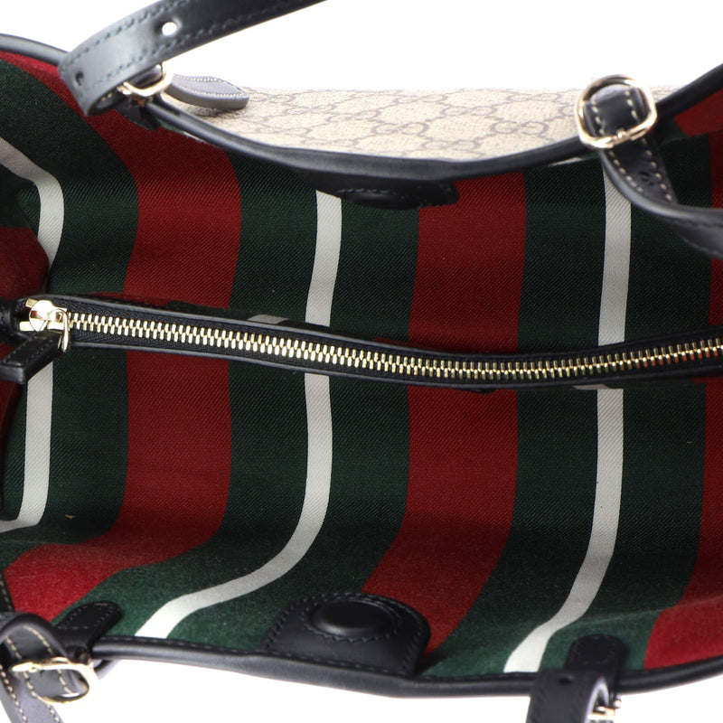 Emblem Tote Gg Coated Canvas Small