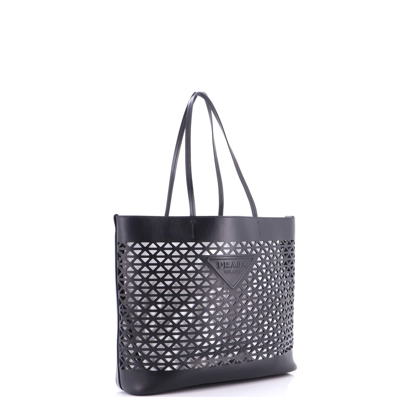 Triangle Logo Shopper Tote Laser Cut