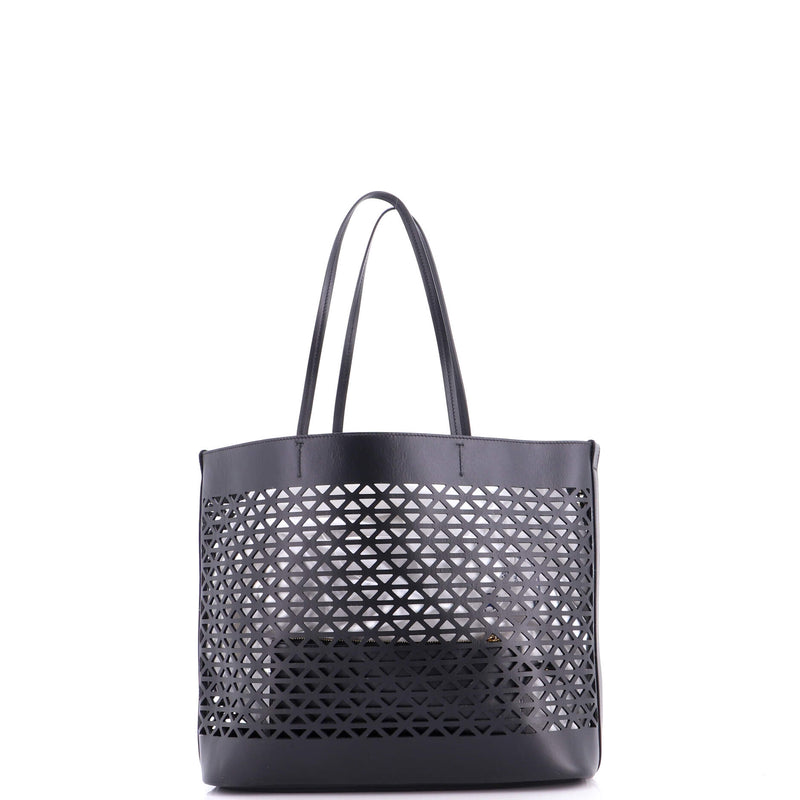 Triangle Logo Shopper Tote Laser Cut