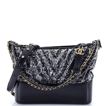 Gabrielle Hobo Chevron Pvc Over Tweed