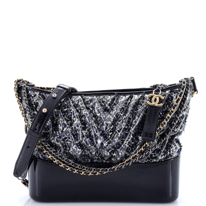 Gabrielle Hobo Chevron Pvc Over Tweed