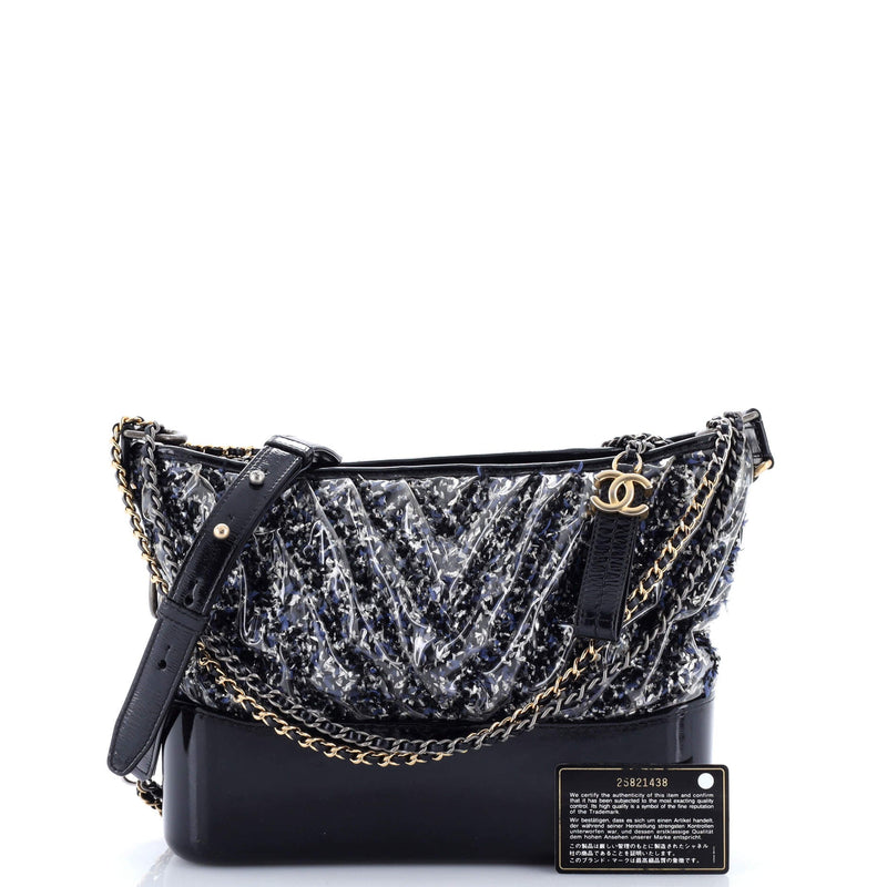 Gabrielle Hobo Chevron Pvc Over Tweed