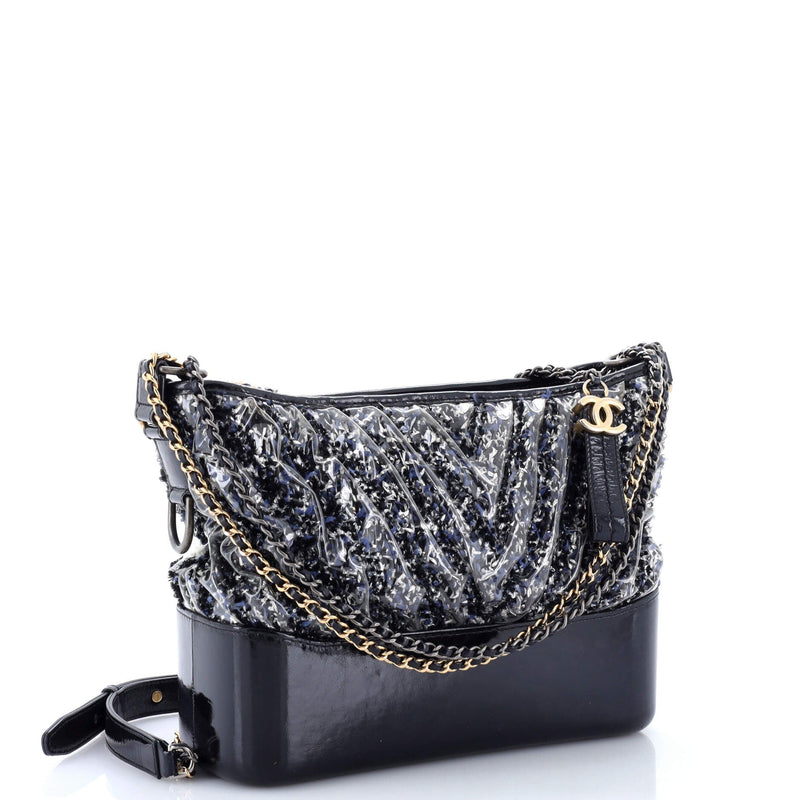 Gabrielle Hobo Chevron Pvc Over Tweed