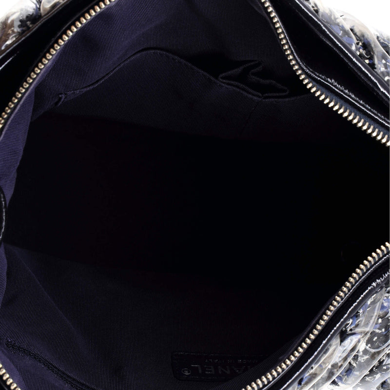 Gabrielle Hobo Chevron Pvc Over Tweed