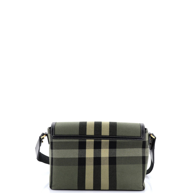Note Crossbody Bag Check Canvas And