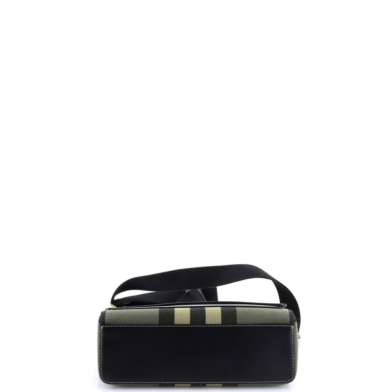 Note Crossbody Bag Check Canvas And