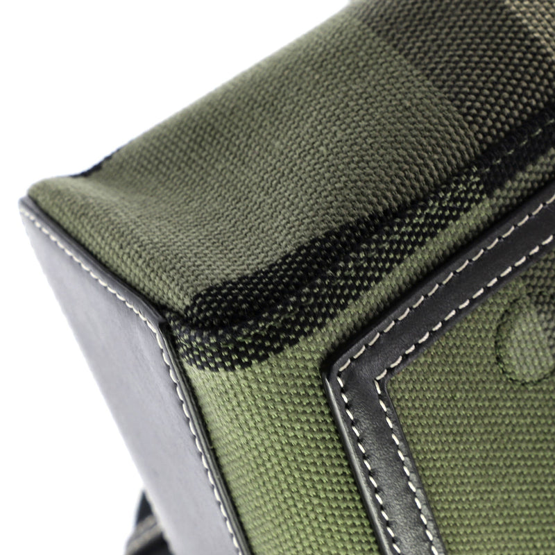 Note Crossbody Bag Check Canvas And