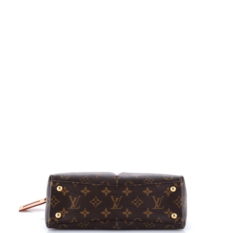 V Tote Canvas And Leather Bb