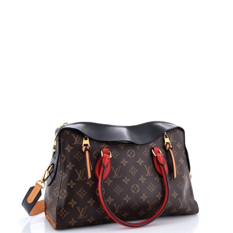 Tuileries Handbag Canvas With Leather