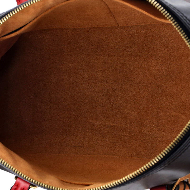 Tuileries Handbag Canvas With Leather