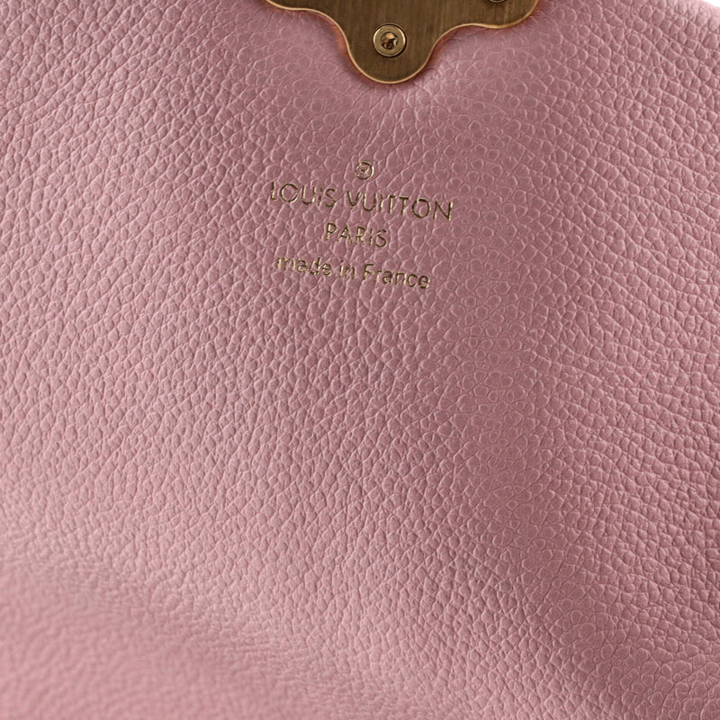 Clapton Handbag Damier And Leather Pm