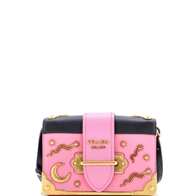 Cahier Crossbody Bag Embellished Leather