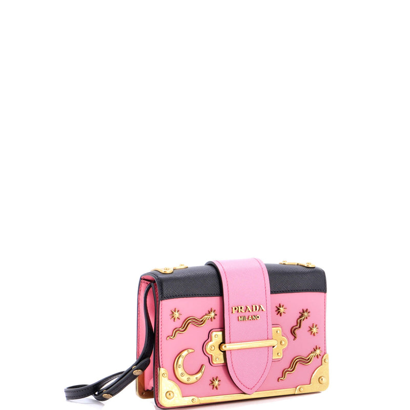 Cahier Crossbody Bag Embellished Leather