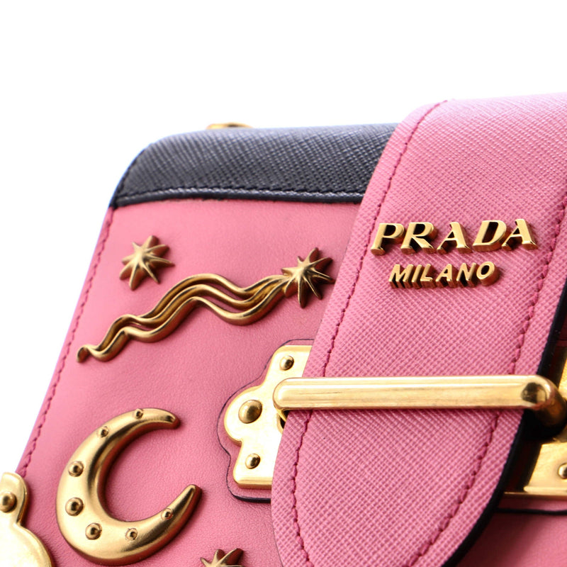 Cahier Crossbody Bag Embellished Leather