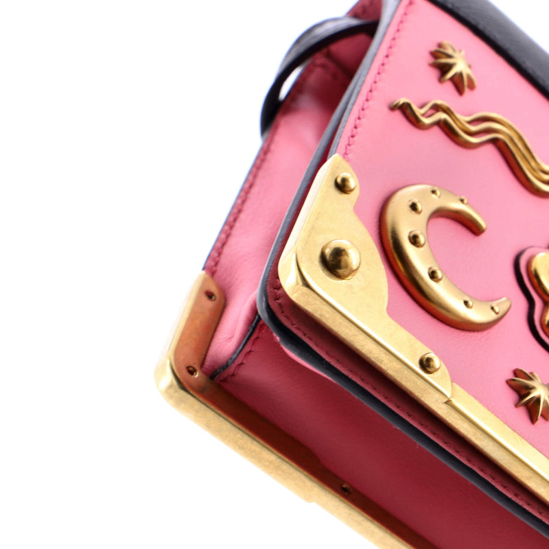 Cahier Crossbody Bag Embellished Leather