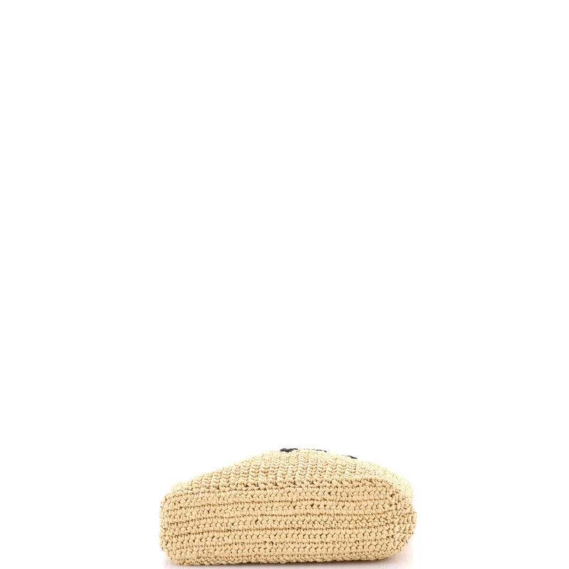 Logo Tote Raffia Small