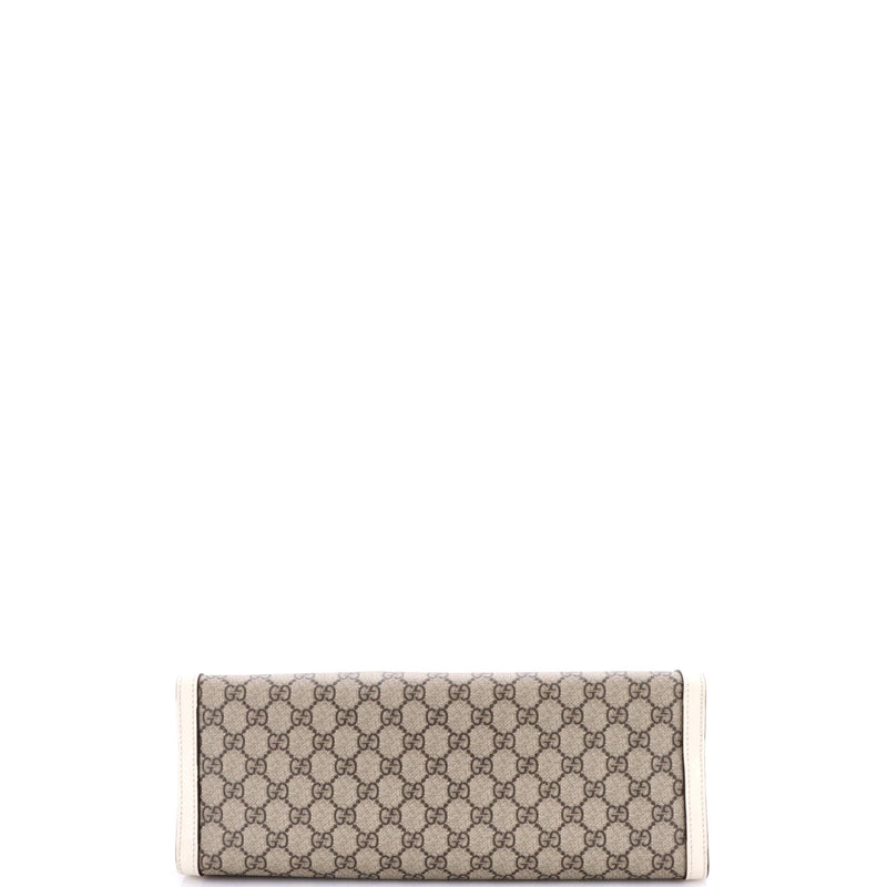 Padlock Chain Tote Gg Coated Canvas With