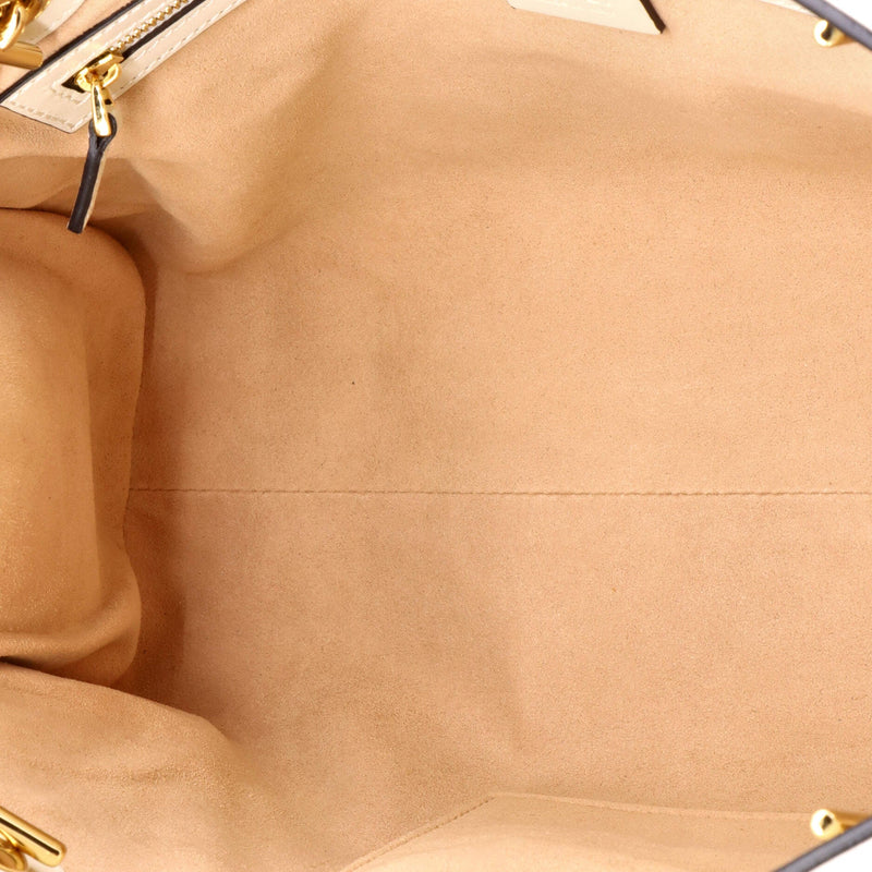 Padlock Chain Tote Gg Coated Canvas With