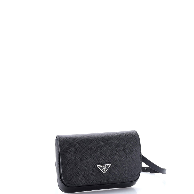 Triangle Logo Full Flap Shoulder Bag