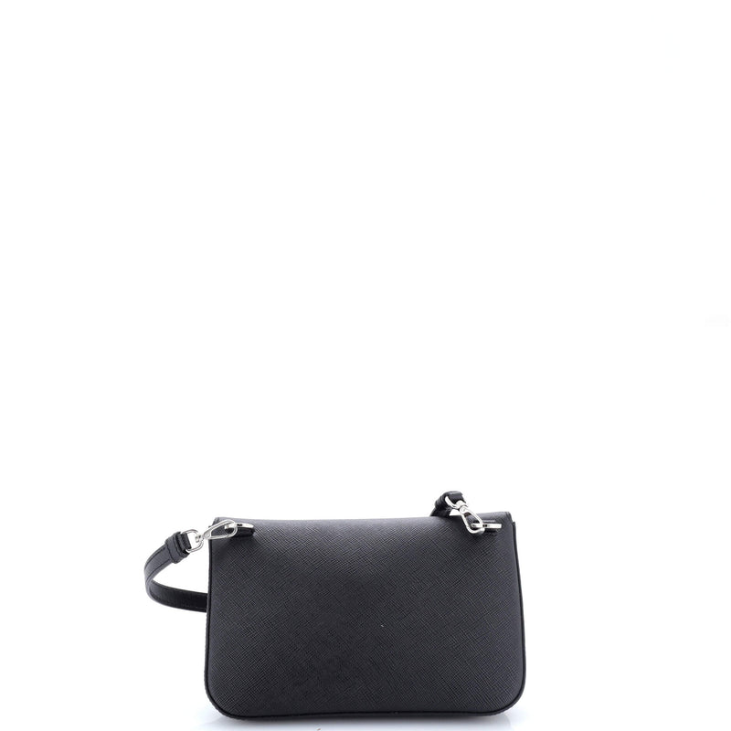 Triangle Logo Full Flap Shoulder Bag