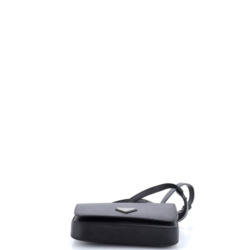 Triangle Logo Full Flap Shoulder Bag