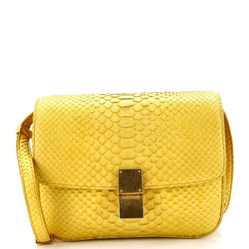 Classic Box Bag Python Small