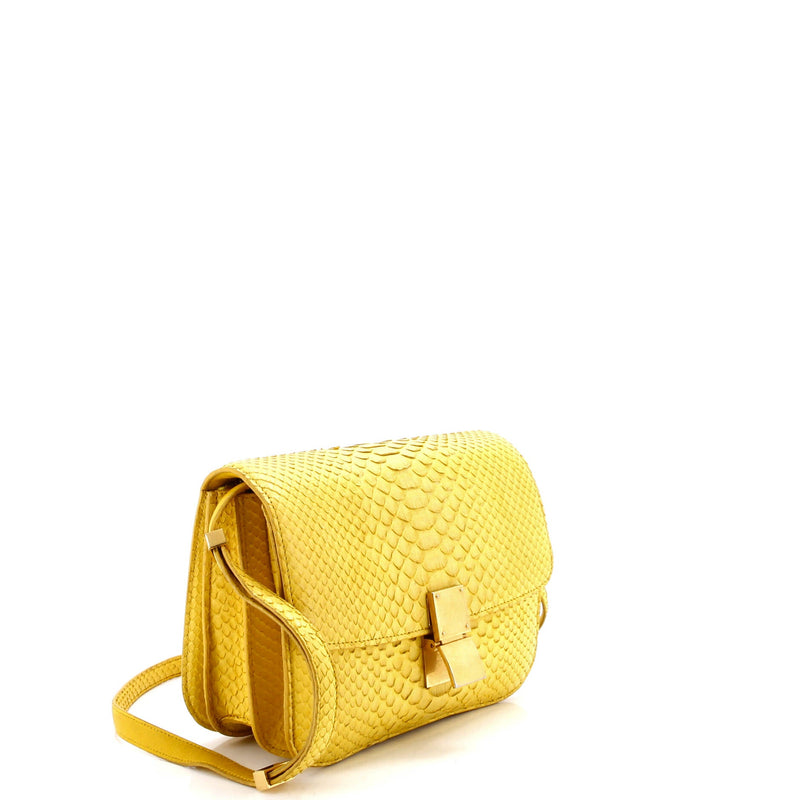 Classic Box Bag Python Small