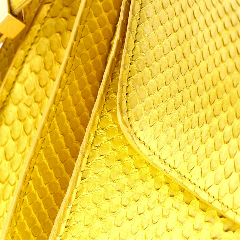 Classic Box Bag Python Small