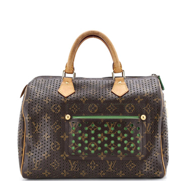 Speedy Handbag Perforated Canvas 30