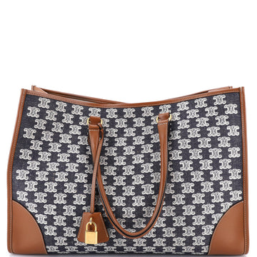Horizontal Cabas Tote Triomphe Canvas