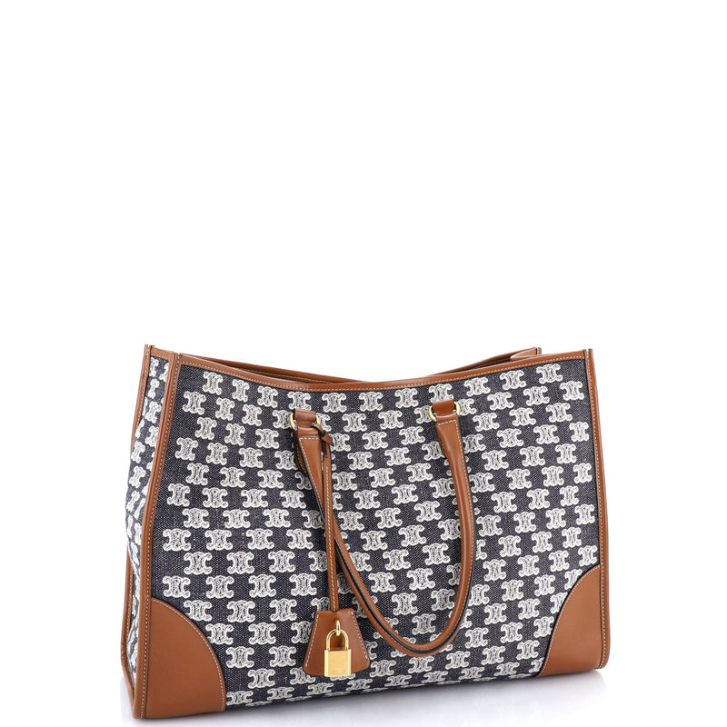 Horizontal Cabas Tote Triomphe Canvas