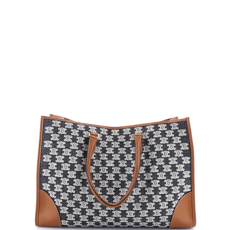 Horizontal Cabas Tote Triomphe Canvas