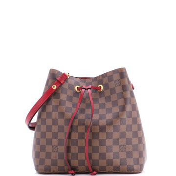 Neonoe Handbag Damier With Leather Mm