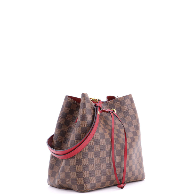 Neonoe Handbag Damier With Leather Mm