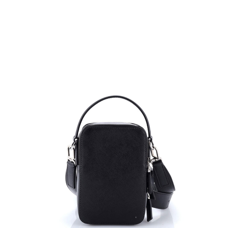 Brique Vertical Crossbody Bag Saffiano