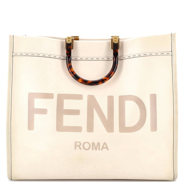 Sunshine Shopper Tote Leather Large