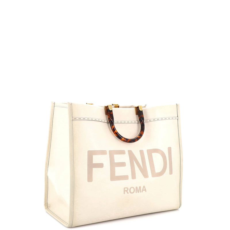 Sunshine Shopper Tote Leather Large