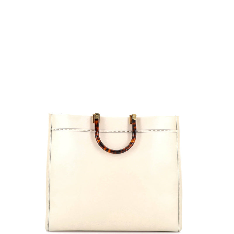 Sunshine Shopper Tote Leather Large