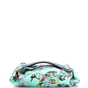 Hermes Balusoie Bag Printed Silk And