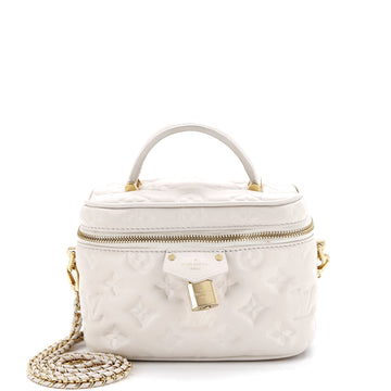 Vanity Handbag Embossed Lambskin Pm