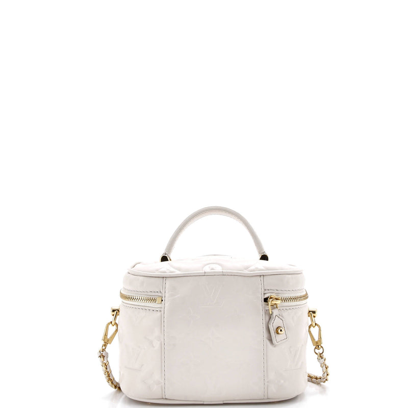 Vanity Handbag Embossed Lambskin Pm