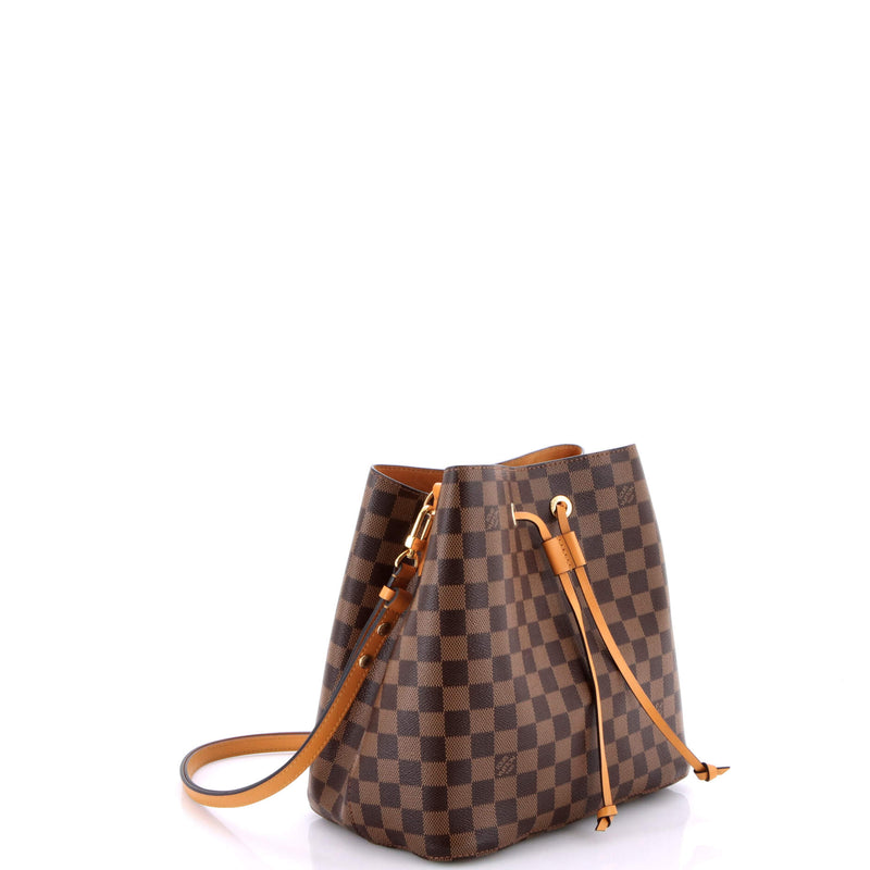 Neonoe Handbag Damier With Leather Mm